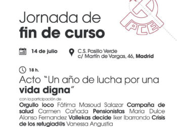 Acto del Partido Comunista de Madrid: «un año de lucha por una vida digna»