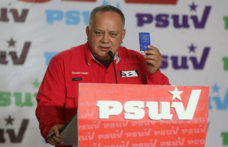 Cabello reafirma que la autocrítica es fundamental en la Revolución Bolivariana