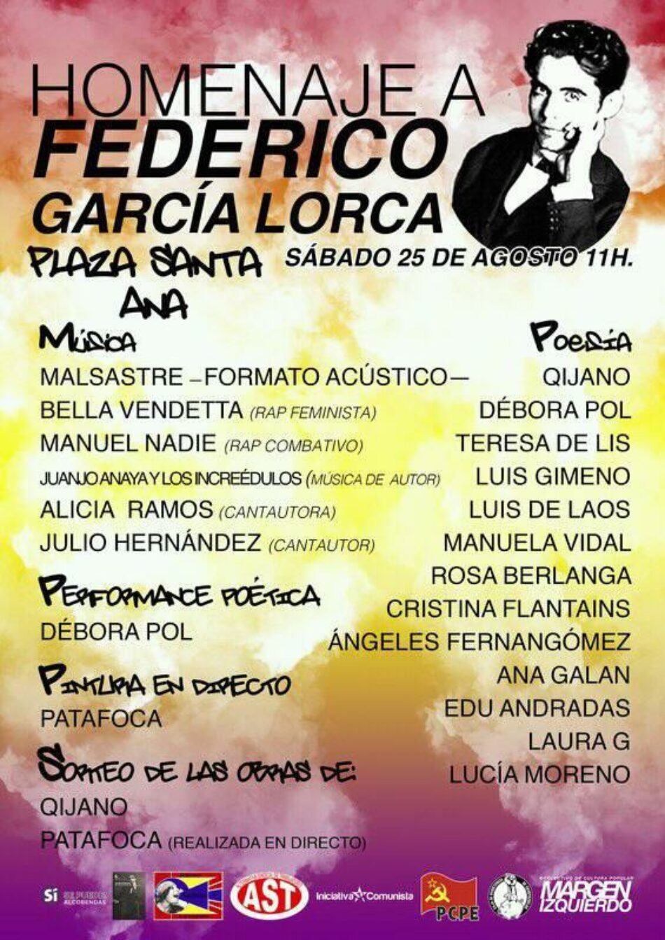 Homenaje a Federico García Lorca en Madrid. 25 de Agosto
