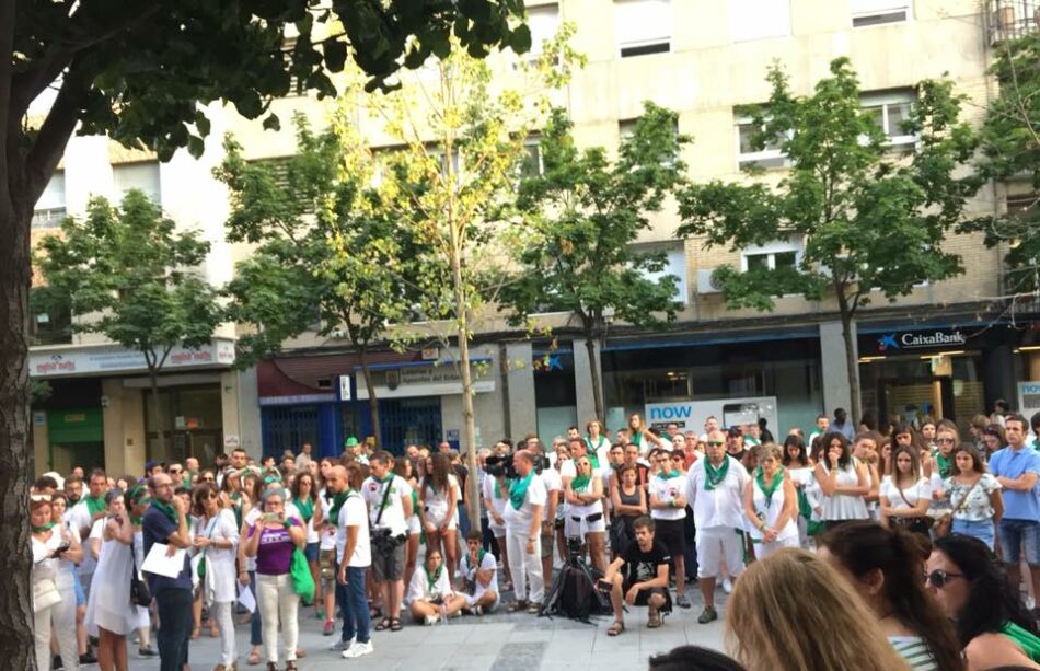 Movilización contra las agresiones machistas en las fiestas de San Lorenzo (Huesca)
