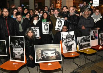 Manifestaciones en Argentina en el primer aniversario de la desaparición de Santiago Maldonado