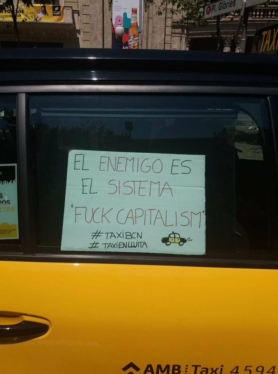 República en Marcha apoya a los taxistas en su lucha contra la acumulación capitalista. Por el avance en su conciencia obrera y en la profundización de sus reivindicaciones de clase trabajadora