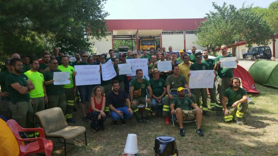 EQUO pide a la Junta de Andalucía que atienda las reivindicaciones de los bomberos forestales