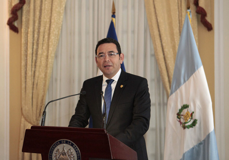 El presidente de Guatemala es acusado de financiamiento ilícito de campaña