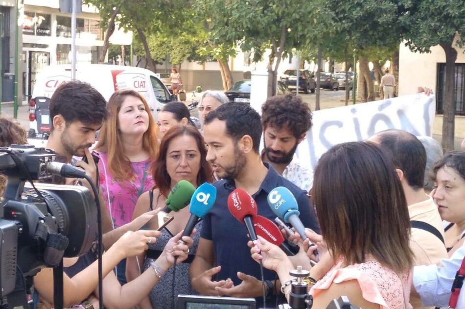 IU Sevilla critica la falta de propuestas a futuro y el empeño por bajar los impuestos sin criterios de renta