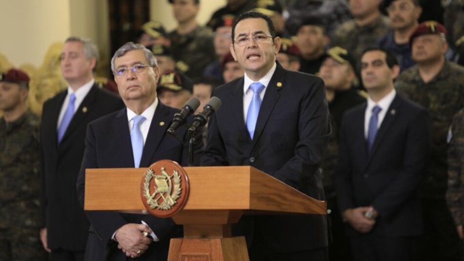 El presidente de Guatemala, Jimmy Morales, retira el mandato a la misión internacional de ddhh CICIG