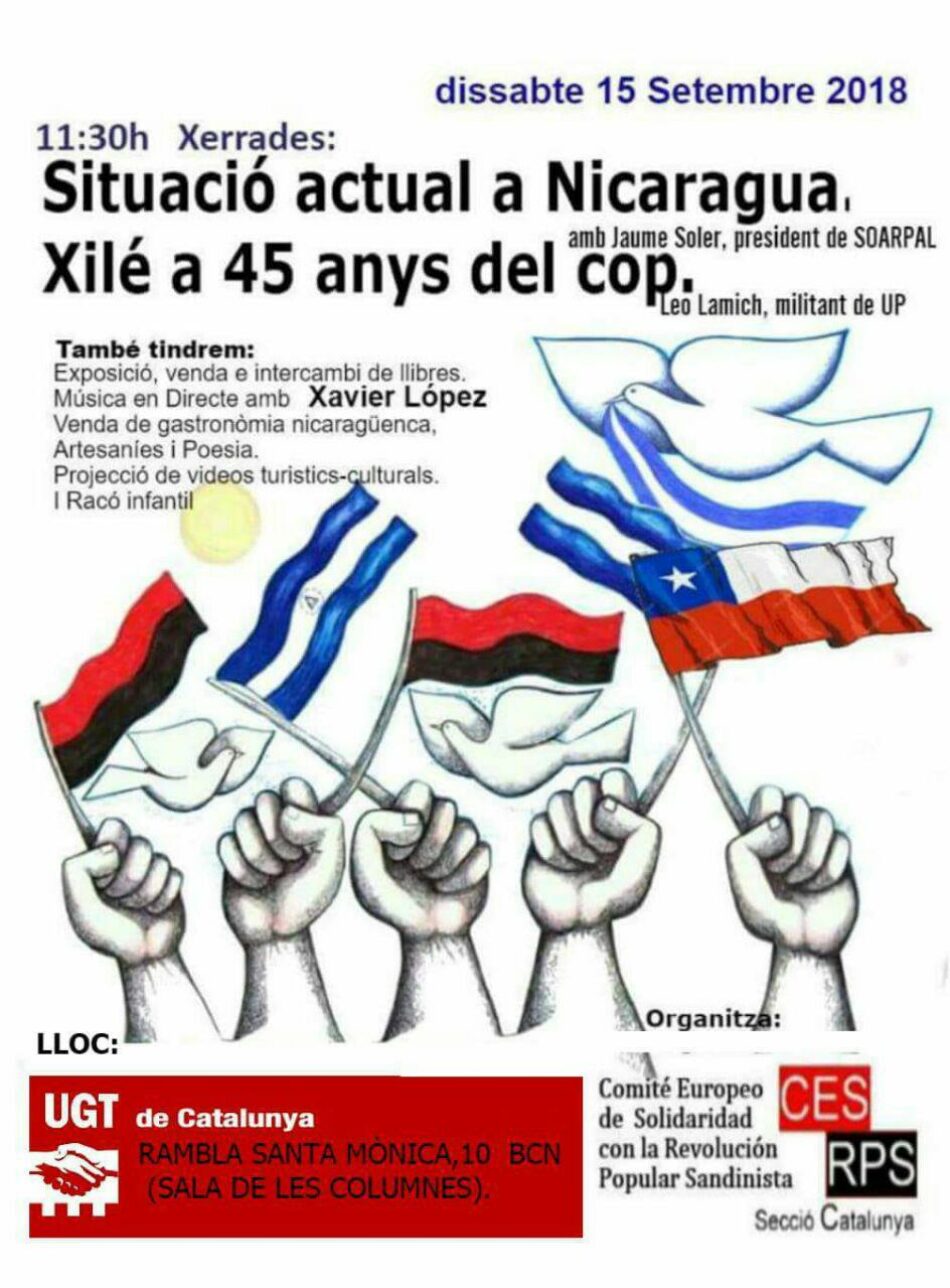 La actualidad política de Nicaragua y Chile en Barcelona