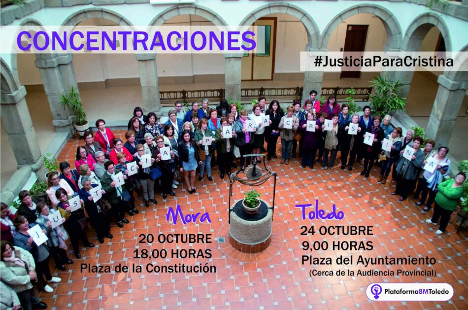 Colectivos feministas se manifiestan en Toledo exigiendo «Justicia para Cristina»