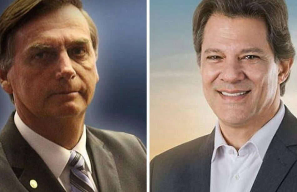 Brasil. En medio de la ola de violencia, Bolsonaro (58%) mantiene ventaja sobre Haddad (42%)