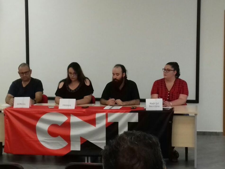 La CNT presenta una denuncia contra Madrid Destino por su política de contratación
