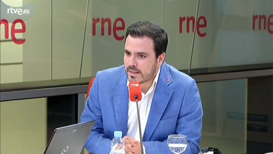 Alberto Garzón avisa de que rebajar el objetivo de déficit “pondría en cuestión algunos de los avances” logrados con el acuerdo presupuestario entre Unidos Podemos y el Gobierno para 2019