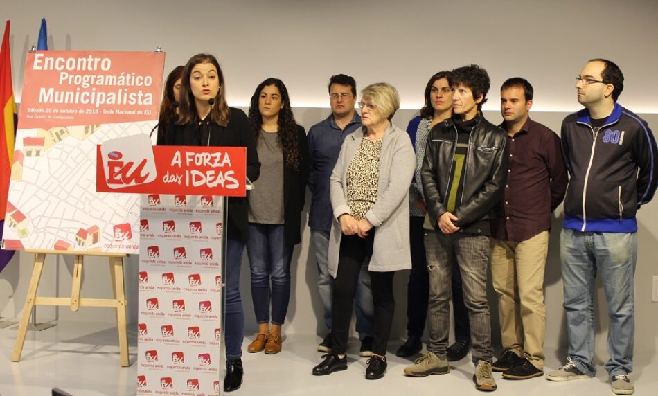 Eva Solla presenta o Encontro Programático Municipalista de Esquerda Unida que se celebrará este sábado en Compostela