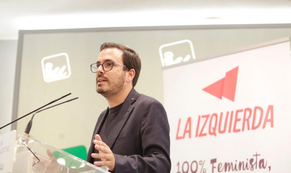 Garzón advierte que IU “estará vigilante” para que el Gobierno cumpla “todo lo acordado” en los Presupuestos Generales de 2019