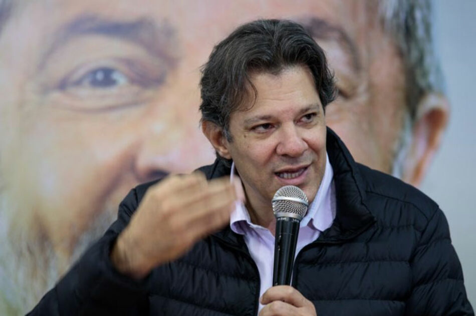 Aprendí con Lula que es posible ofrecer un destino a todos, Haddad