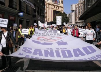 La Marea Blanca se manifiesta en Madrid por la protección de la salud mental