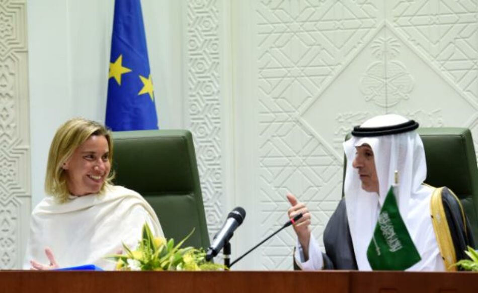 Vallina insta a Mogherini en el Parlamento Europeo a que “sea valiente” y “promueva de una vez el embargo europeo a la venta de armas” a Arabia Saudí