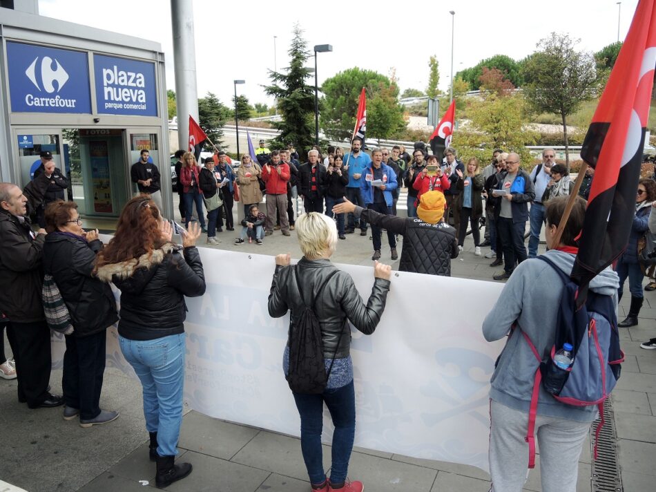 La CGT se manifiesta en Leganés contra la Represión Sindical en Carrefour