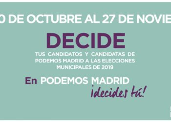 Podemos Madrid inicia sus primarias para conformar la candidatura de las municipales de 2019