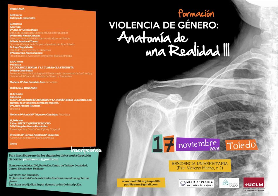 III Jornada de formación «violencia de género: anatomía de una realidad» organizada por la asociación de mujeres «María de Padilla» de Toledo