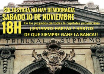 APDHA se suma a las convocatorias ante los juzgados exigiendo que la banca se haga cargo de los impuestos hipotecarios