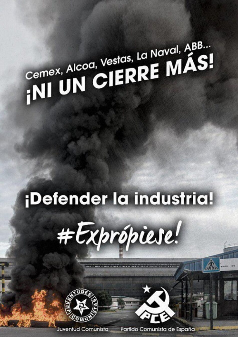 El PCE y la UJCE de León apoyan el 15-N exigiendo “¡Reindustrialización Ya! Por la juventud y el futuro de León”