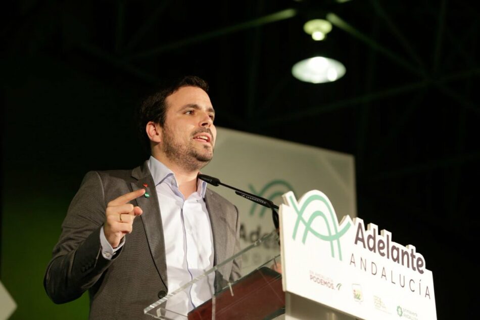 Garzón llama a votar a Adelante Andalucía porque “nos jugamos escaños en todas las provincias” necesarios para impulsar un “proyecto de unidad que construye alternativa desde la izquierda”