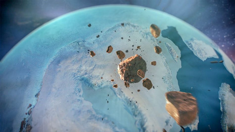 El cráter bajo el hielo de Groenlandia pudo surgir en tiempos de los humanos