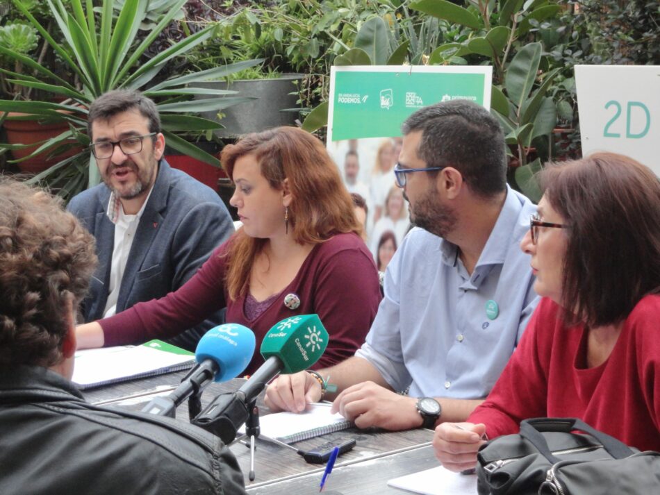 Adelante Andalucía exige más dinero al Estado para educación, sanidad y servicios sociales