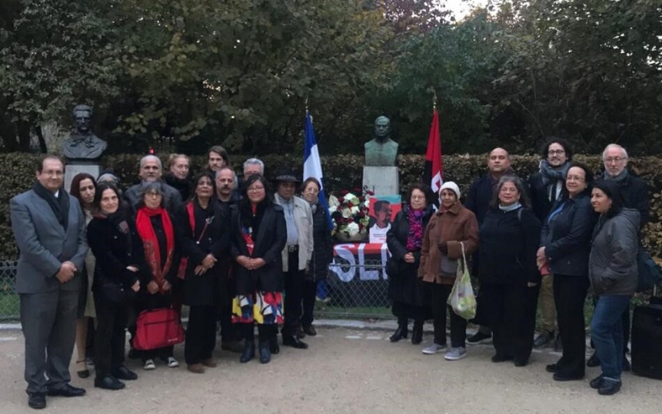 Homenaje en París al Comandante Carlos Fonseca Amador, fundador del Frente Sandinista