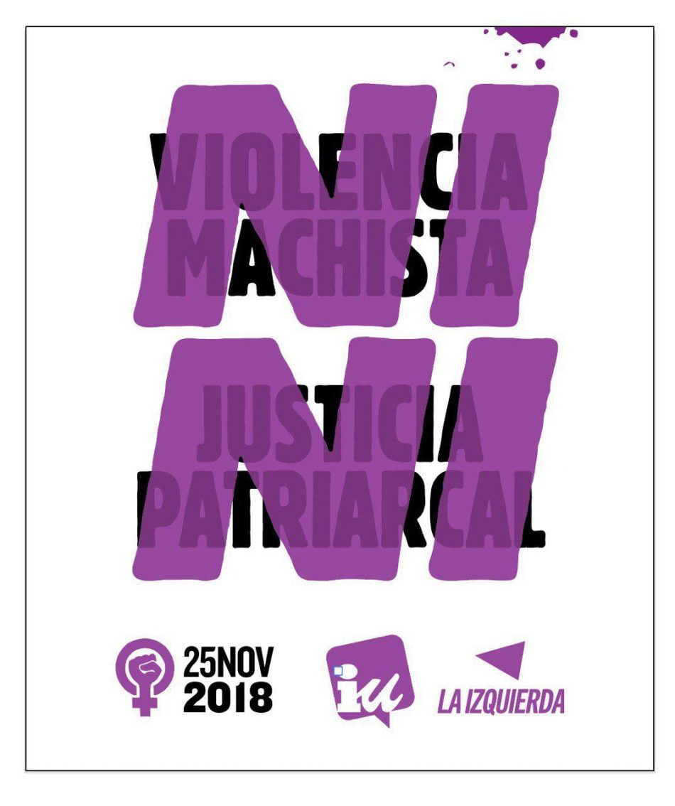 Izquierda Unida lanza su Manifiesto con motivo del 25N Día Internacional contra la Violencia hacia las Mujeres