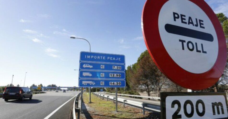 Actúa pide al Gobierno no volver a licitar las concesiones de las autopistas de peaje que finalizan entre 2018 y 2021 y apoyar su uso gratuito