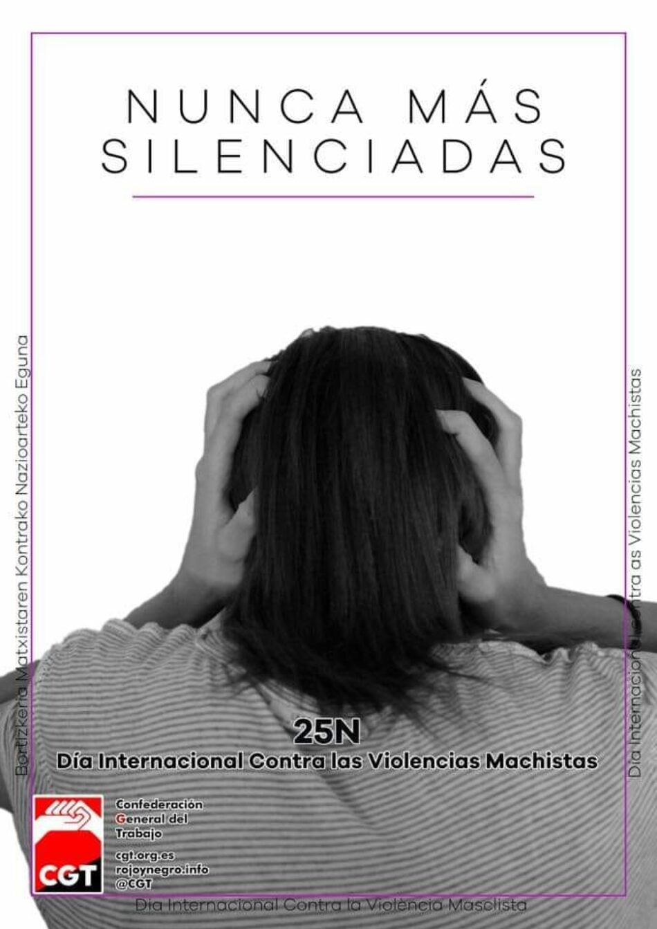 CGT señala y denuncia todos los tipos de violencias contra las mujeres en otro 25N marcado por el terrorismo machista