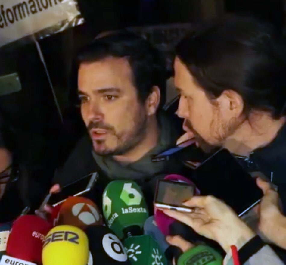 Alberto Garzón ve que el Gobierno “no hace el esfuerzo suficiente” para sacar adelante los Presupuestos Generales y valora que Sánchez debe llevarlos al Congreso y lograr más apoyos