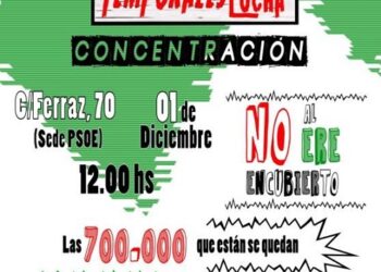 «Temporales en lucha» convoca una concentración frente a la sede del PSOE en Ferraz contra «el ERE encubierto» en las Administraciones Públicas