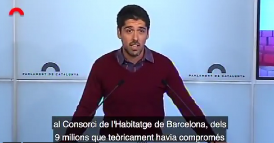 Catalunya en Comú Podem denuncia retallades d’Aragonès en habitatge i recerca