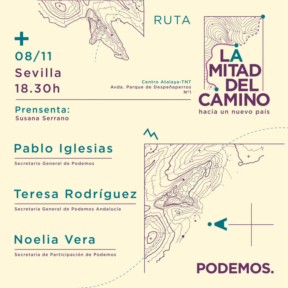 Podemos pone en marcha la ruta ‘La mitad del camino. Hacia un nuevo país’
