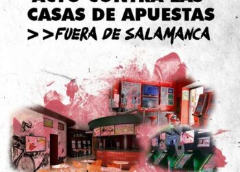 La UJCE convoca un acto contra las casas de apuestas en Salamanca el 16N