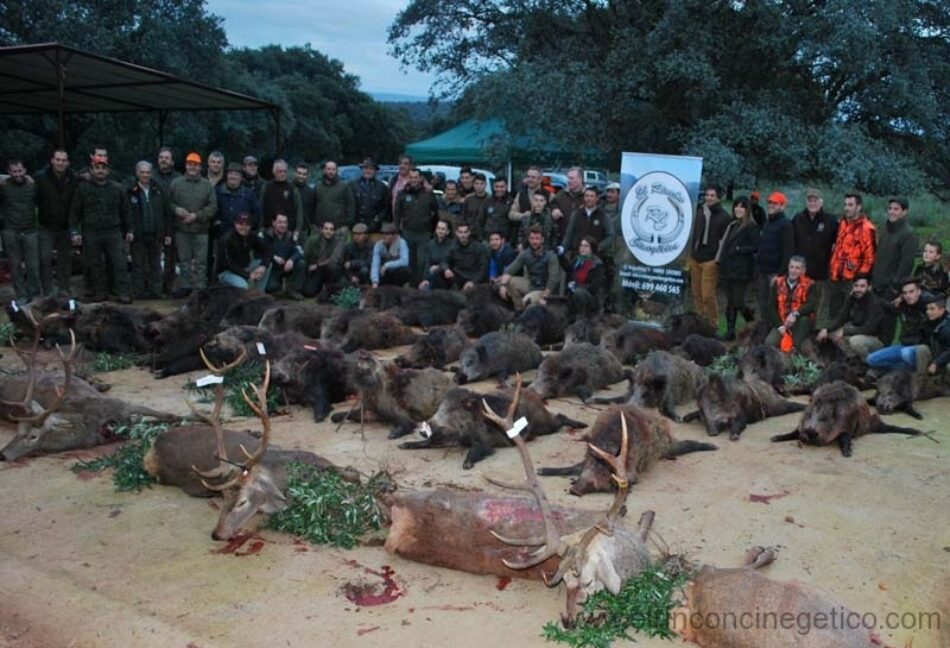 Ecologistas Extremadura critica que las empresas cinegéticas se estén lucrando dentro de un Parque Nacional con las monterías