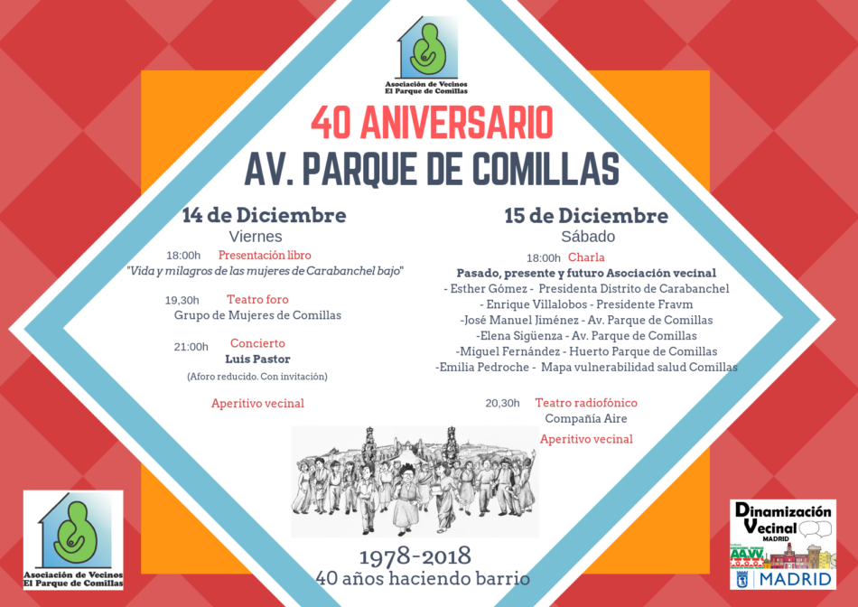 Asociación vecinal “El Parque de Comillas”: 40 años de conquistas ciudadanas en Carabanchel Bajo