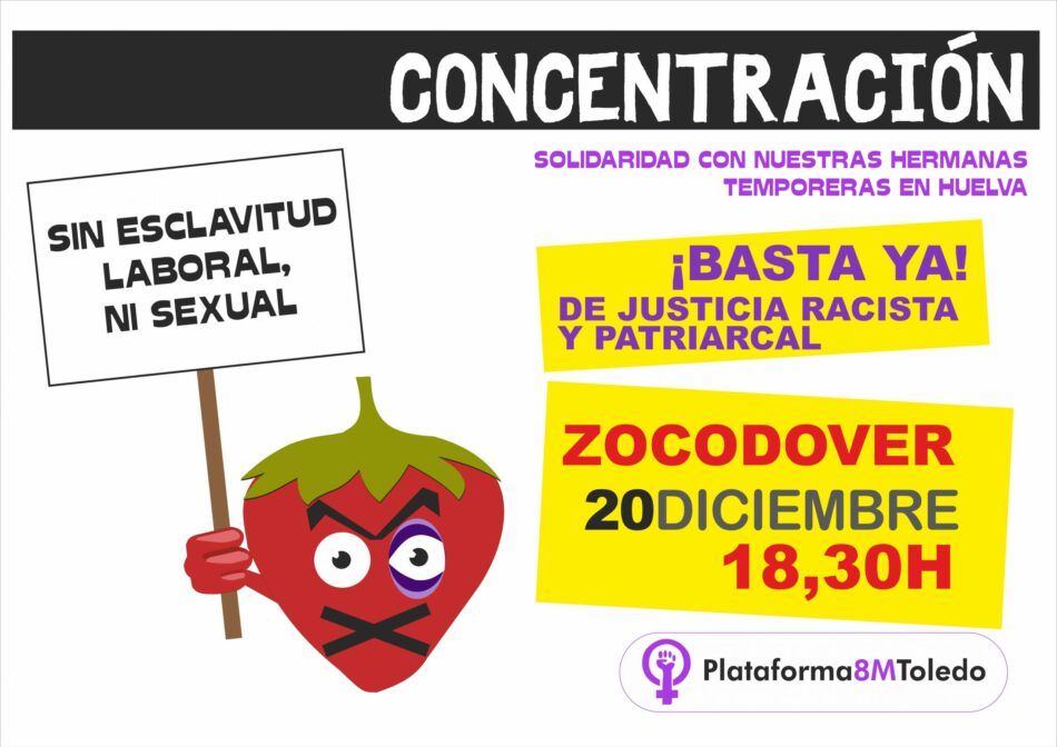 La Plataforma 8M Toledo convoca una concentración en la Plaza de Zocodover de Toledo