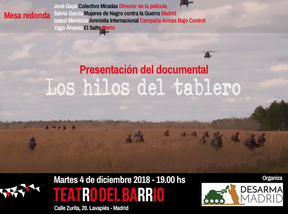 Presentación del documental «Los hilos del tablero»