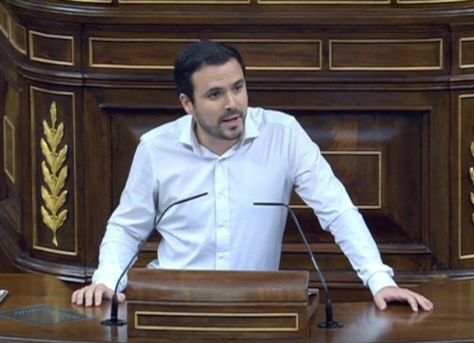 Alberto Garzón reclama a Sánchez una “alternativa clara” al “agotamiento de la Unión Europea del neoliberalismo y del ascenso de la extrema derecha”