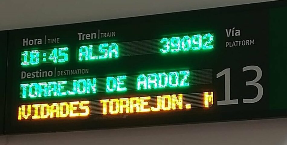 SF-Intersindical pone en conocimiento de la Fiscalía General del Estado el posible uso irregular de vehiculos ferroviarios de RENFE y ADIF con fines turísticos