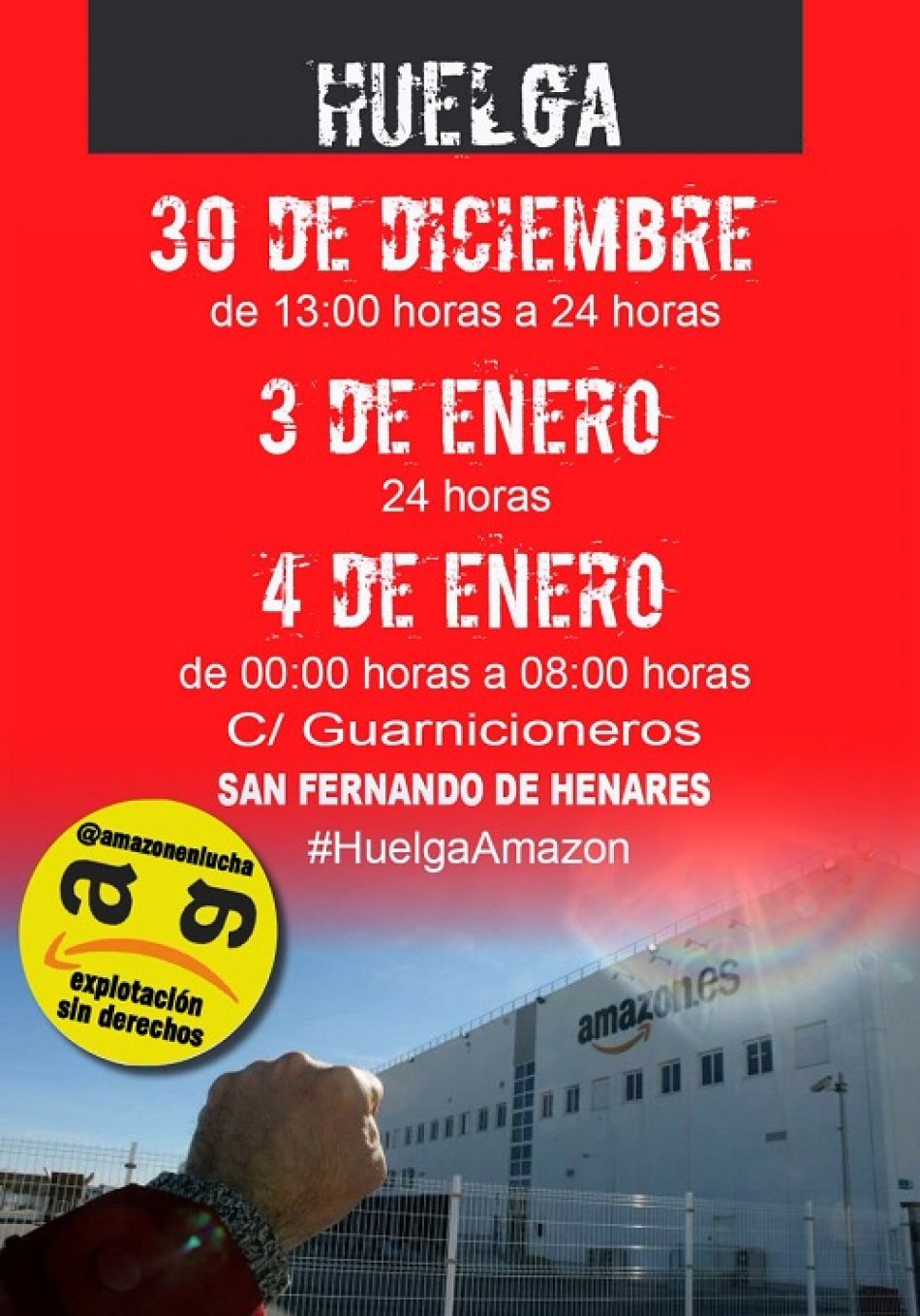 Amazon obligará a parte de su plantilla en San Fernando de Henares a trabajar el tradicional 6 de enero, día de los Reyes Magos