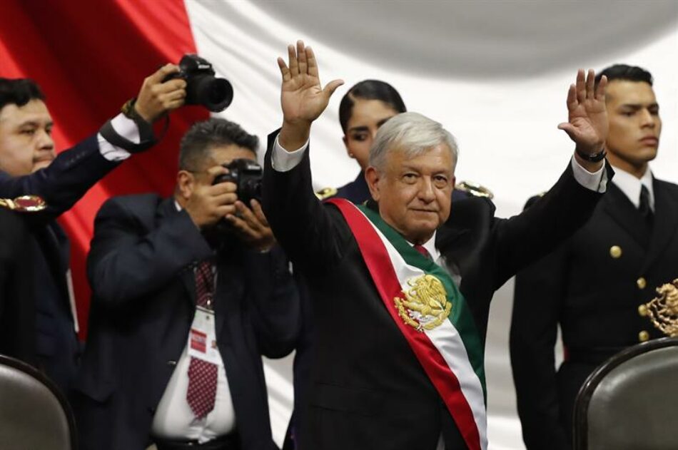 Toma de posesión de AMLO, primer presidente de izquierda en México