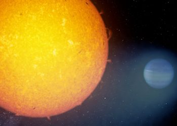 El instrumento CARMENES detecta fugas de helio en exoplanetas gigantes