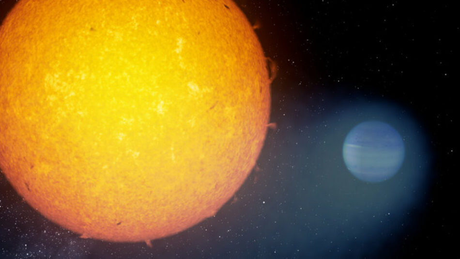 El instrumento CARMENES detecta fugas de helio en exoplanetas gigantes