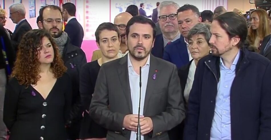 Alberto Garzón: “esta Monarquía no es trigo limpio aunque hoy nos den lecciones de democracia”
