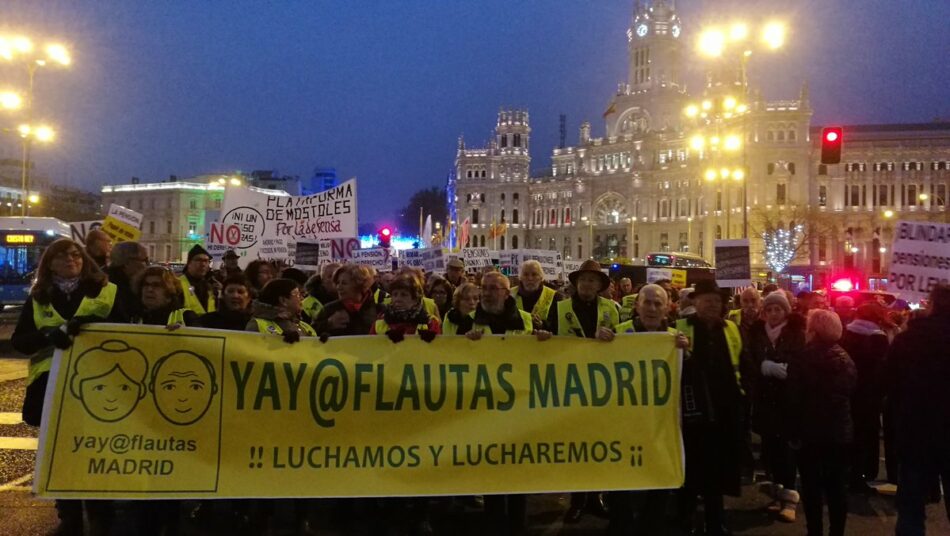 Los pensionistas se movilizan en todo el estado para exigir pensiones dignas