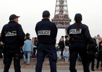 Protesta policial en París por los presupuestos de 2019